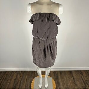 ❤️ Amanda Uprichard Strapless Charcoal Dress